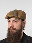 Кепка STETSON арт. 6873502 HATTERAS LINEN HERRINGBONE (оранжевый / коричневый)